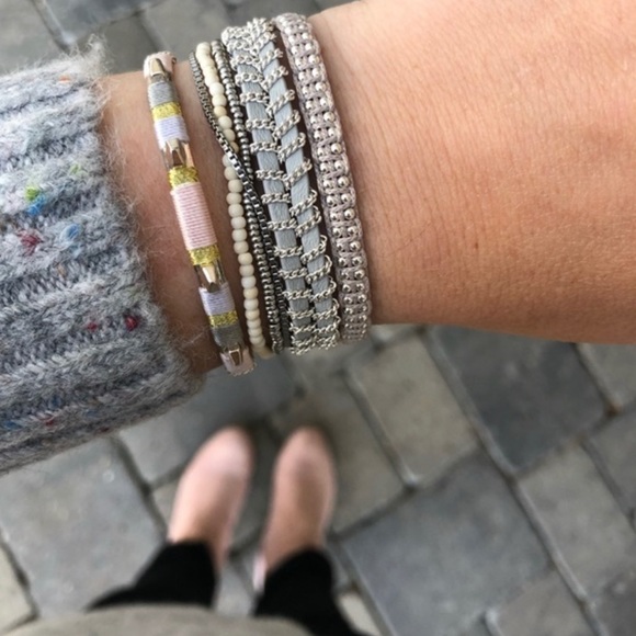 Stella & Dot Colorblock Cuff Blush - Picture 2 of 7